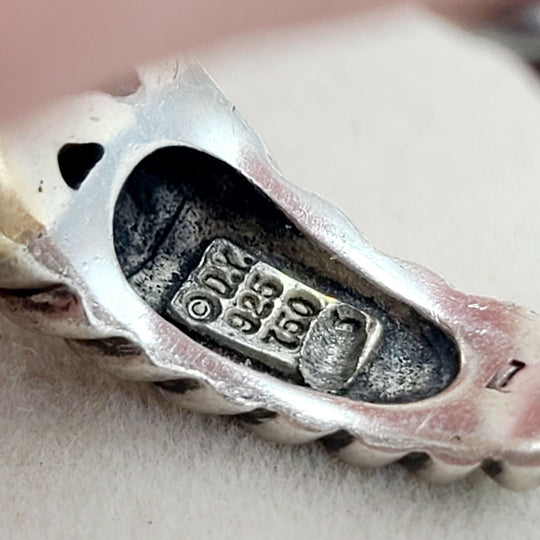  David Yurman Capri Ring Smoky Quartz & Diamonds