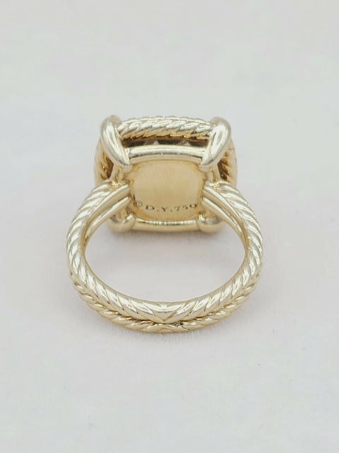  David Yurman Chatelaine Ring – Citrine, Diamonds & Gold