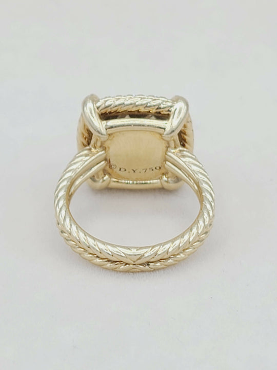  David Yurman Chatelaine Ring – Citrine, Diamonds & Gold