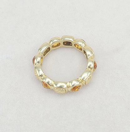 David Yurman Chiclet Citrine Gold Band Ring | Certified Pre-Owned  AYW Luxury #