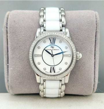  David Yurman Classic Quartz Watch – Ceramic & Diamond Bezel