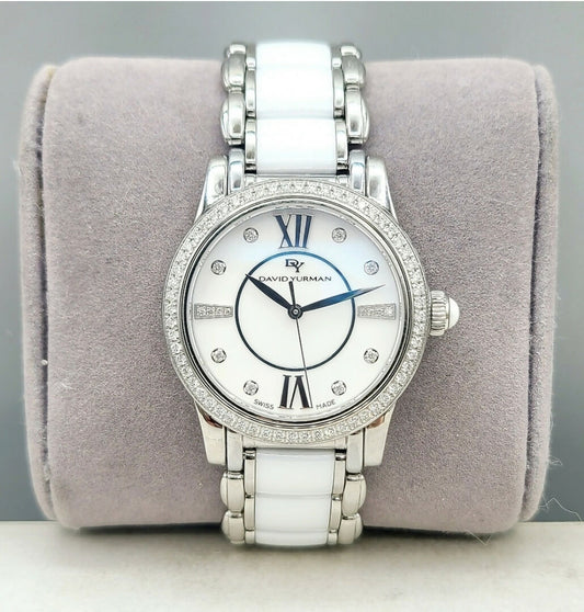 David Yurman Classic Quartz Watch – Ceramic & Diamond Bezel  AYW Luxury