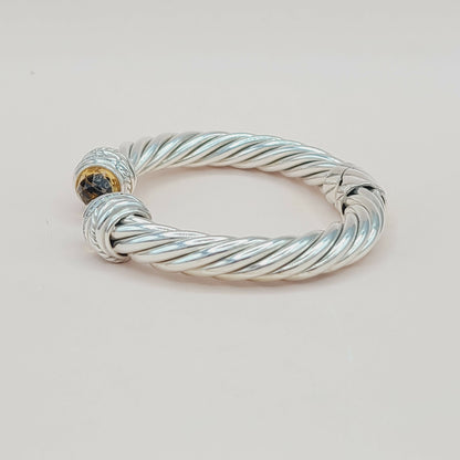David Yurman Crossover Bracelet 8.5mm Citrine & Diamonds  AYW Luxury #