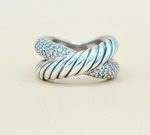  David Yurman Crossover X Diamond Ring