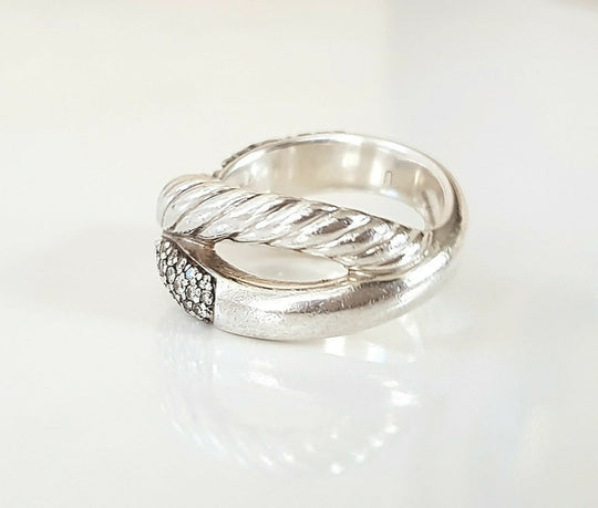 David Yurman Crossover X Diamond Ring