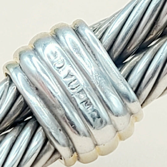  David Yurman Double Cable Renaissance Bracelet Blue Topaz