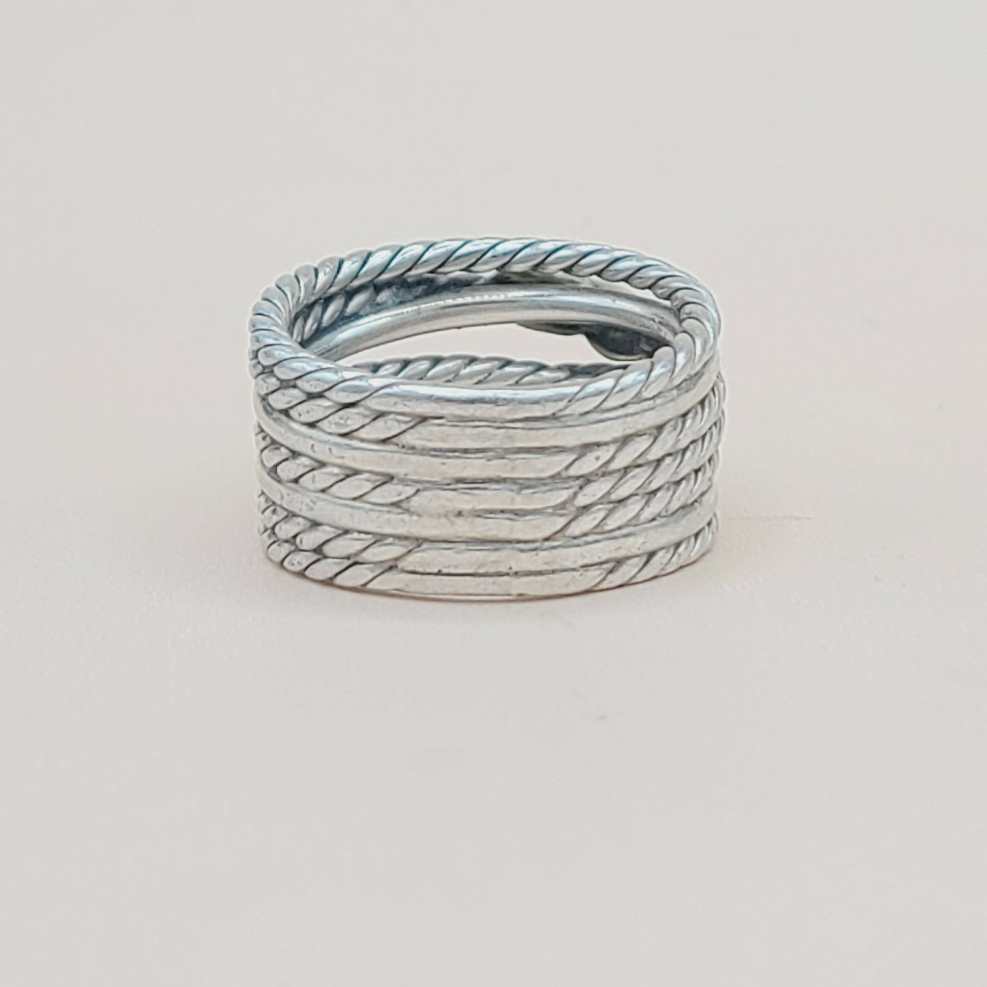 David Yurman Double X Crossover Ring 18K Gold    #