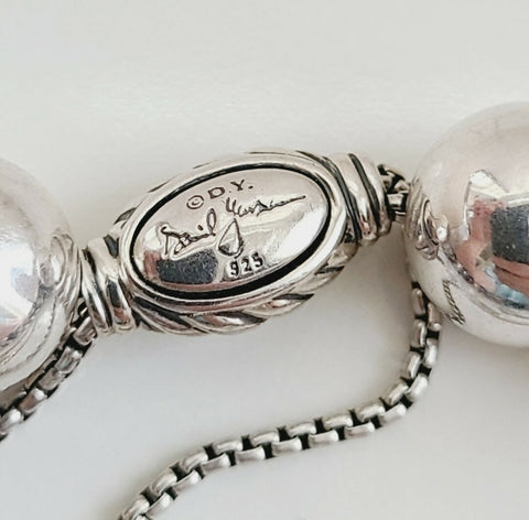  David Yurman Elements Bead Necklace – Black Onyx & Hematite