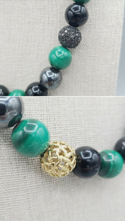 David Yurman Elements Bead Necklace – Gold & Diamonds  AYW Luxury #