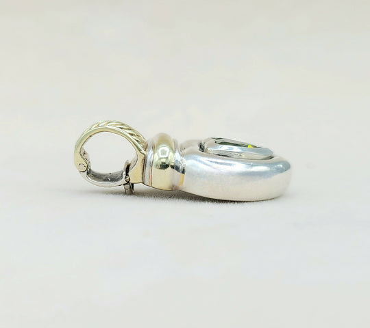  David Yurman Heart Pendant Enhancer Peridot & Gold