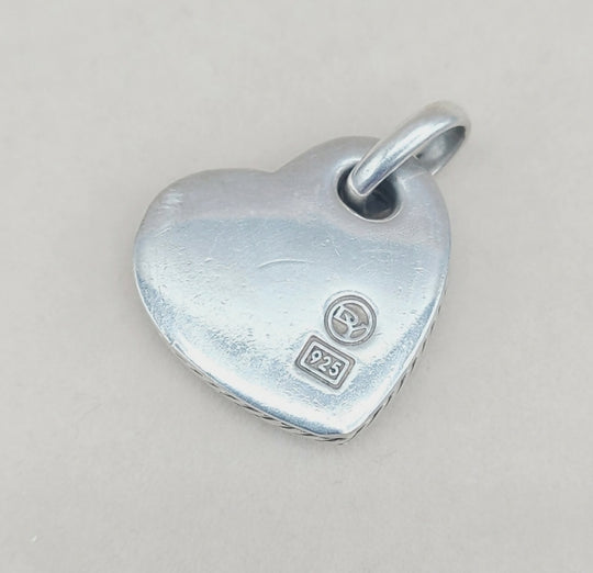 David Yurman Heart Pendant – Mother of Pearl & Diamonds