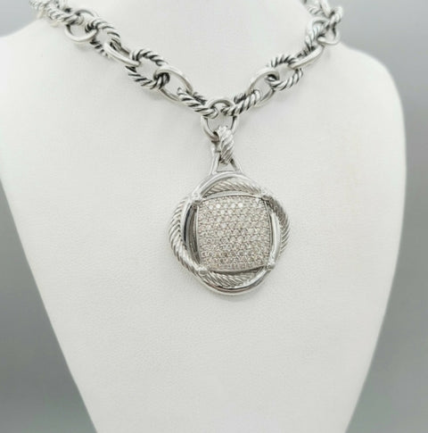  David Yurman Infinity Large Pendant – Diamonds