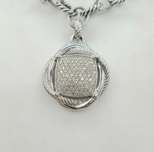  David Yurman Infinity Large Pendant – Diamonds