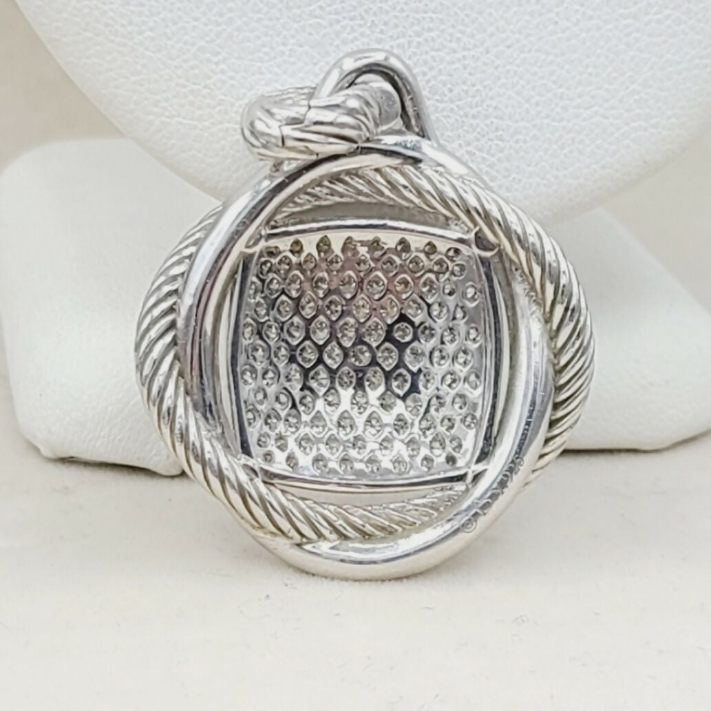 David Yurman Infinity Large Pendant – Diamonds  AYW Luxury #