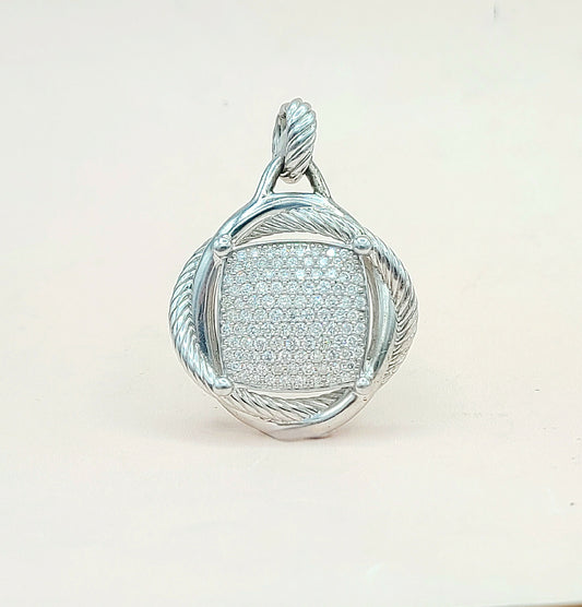 David Yurman Infinity Large Pendant With Diamonds