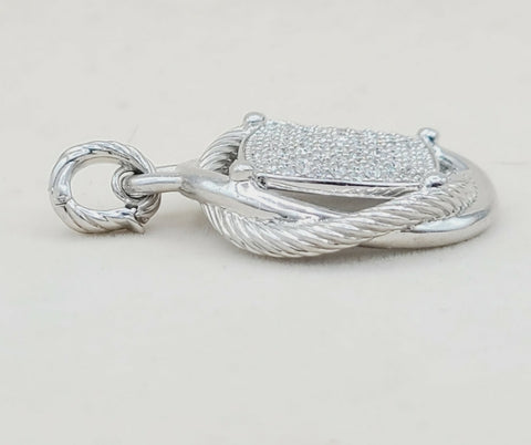  David Yurman Infinity Pendant Large with Diamonds
