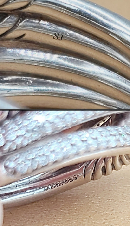  David Yurman Labyrinth Double Loop Ring – Diamonds