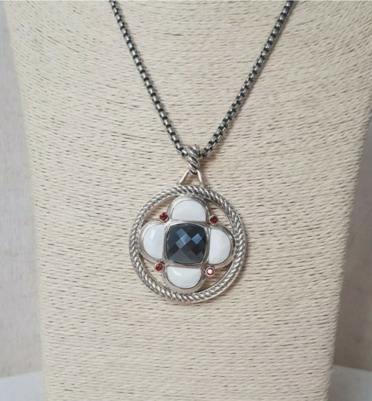  David Yurman Large Half Moon Renaissance Pendant