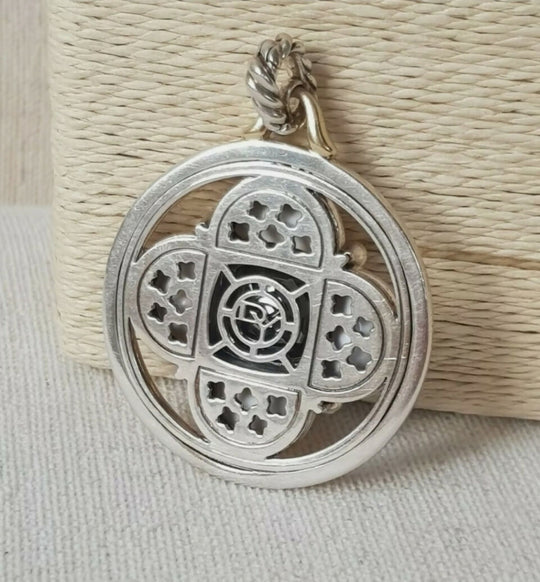  David Yurman Large Half Moon Renaissance Pendant