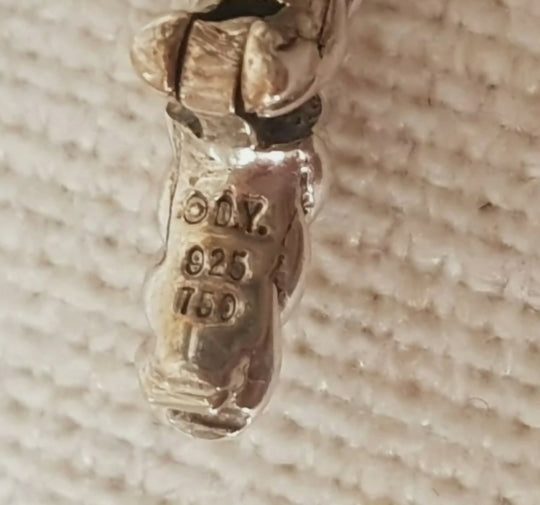  David Yurman Large Half Moon Renaissance Pendant