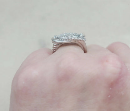 David Yurman Large Infinity Ring – 14mm Pave Diamonds  AYW Luxury #