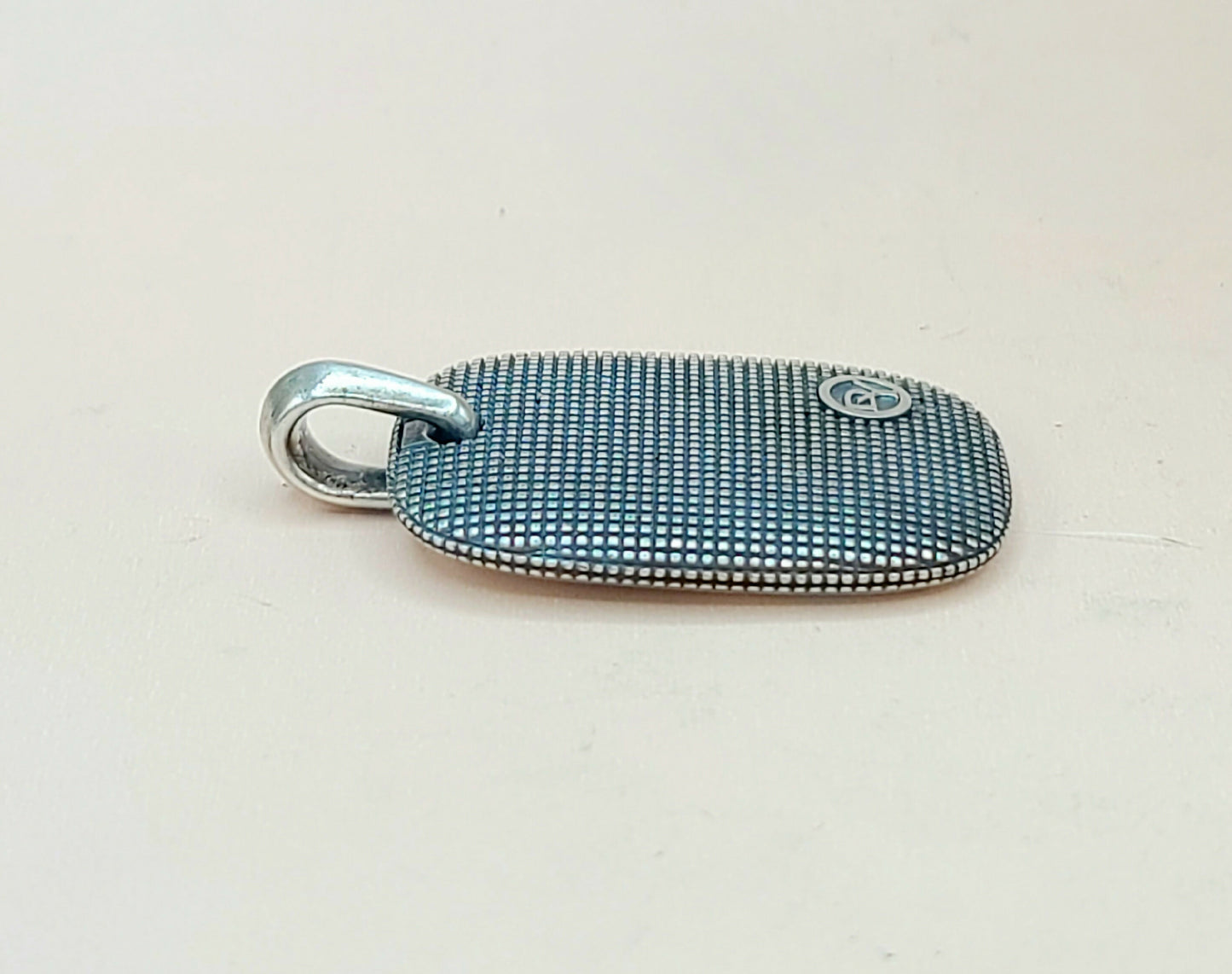 David Yurman Large Sky Silver Pendant Tablet | Certified Pre-Owned  AYW Luxury #