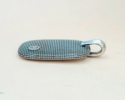 David Yurman Large Sky Silver Pendant Tablet | Certified Pre-Owned  AYW Luxury #
