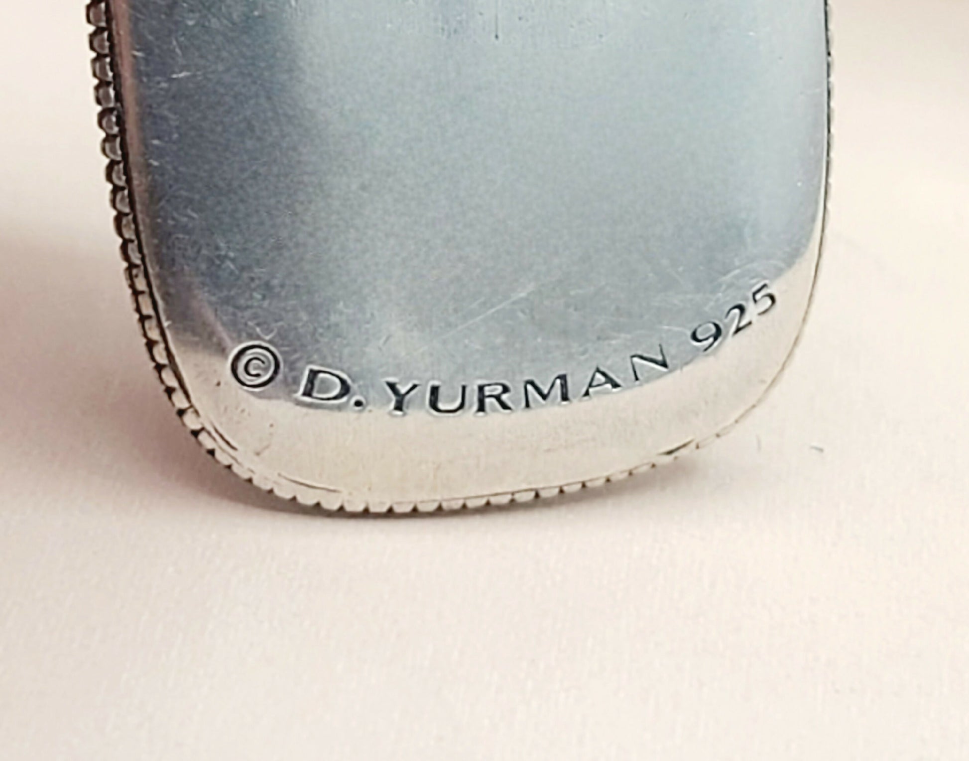 David Yurman Large Sky Silver Pendant Tablet | Certified Pre-Owned  AYW Luxury #