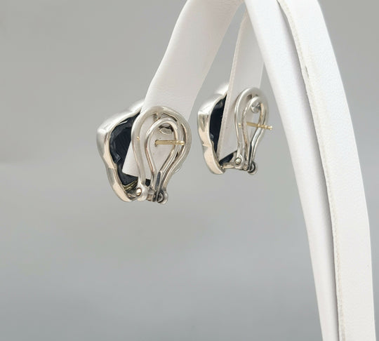  David Yurman Large Thoroughbred Quatrefoil Earrings