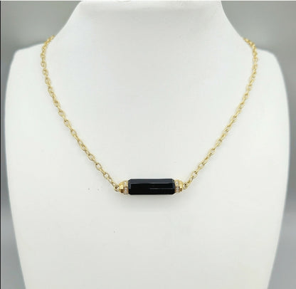 David Yurman Lexington Barrel Pendant Necklace With Black Onyx And Diamonds in 18k Gold