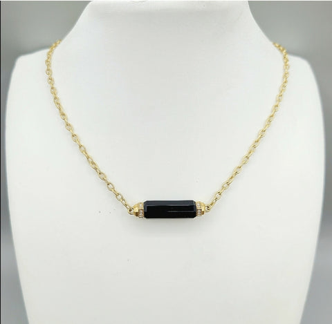  David Yurman Lexington Barrel Pendant Necklace With Black Onyx And Diamonds in 18k Gold