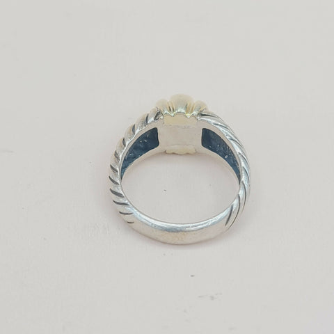  David Yurman Metro Dome Ring With Gold