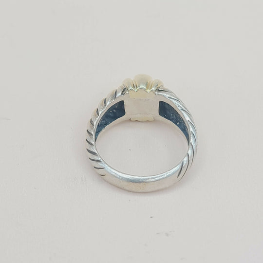  David Yurman Metro Dome Ring With Gold