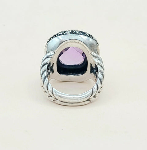  David Yurman Midnight Mélange Ring Amethyst & Diamonds