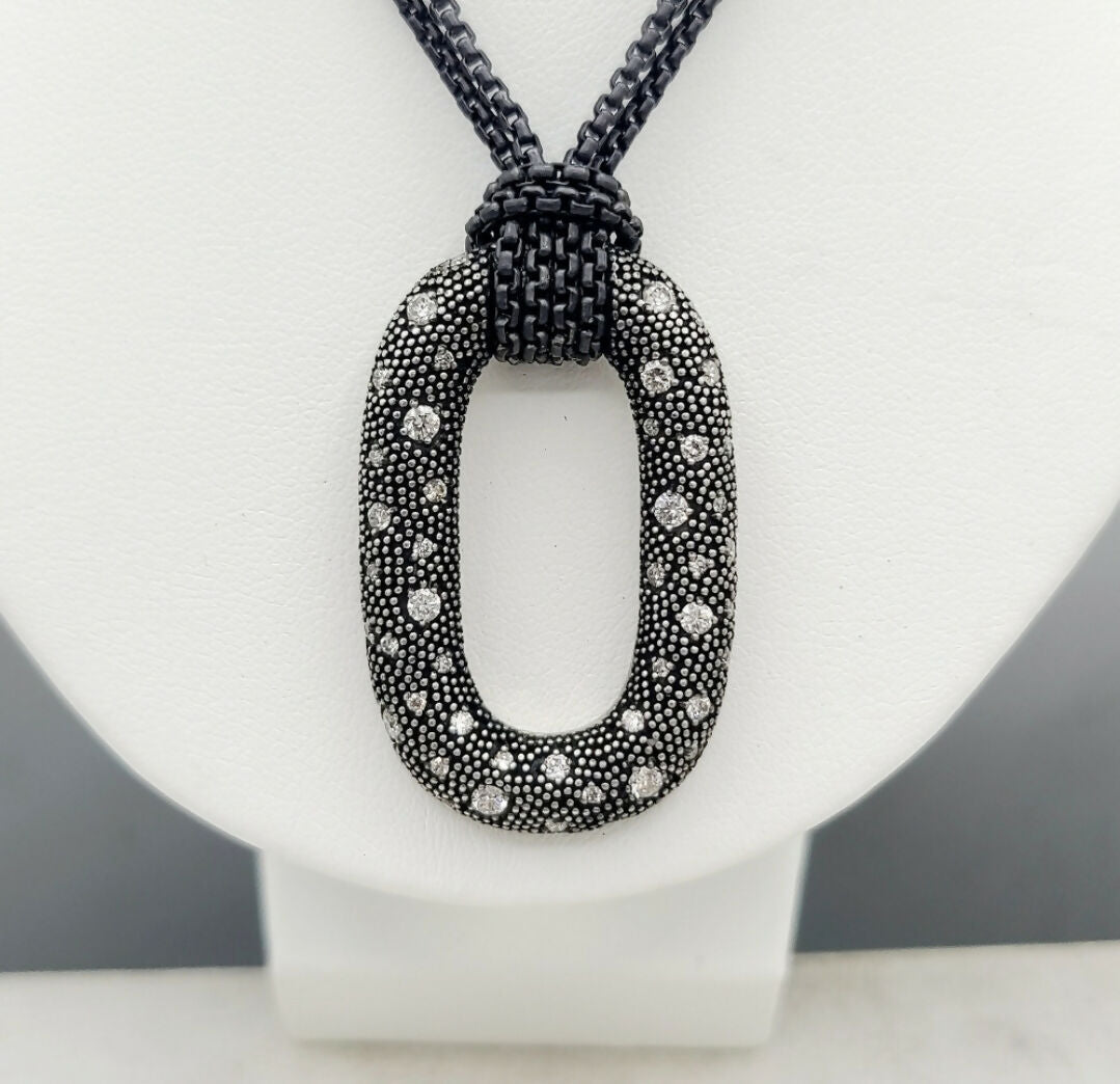 David Yurman Midnight Melange Pendant – Diamonds  AYW Luxury #