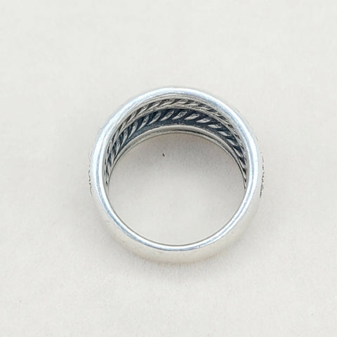  David Yurman Midnight Melange Ring – Diamonds & Gold