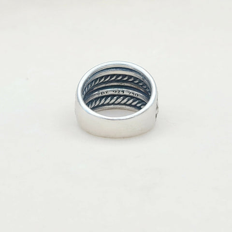  David Yurman Midnight Melange Ring – Diamonds & Gold