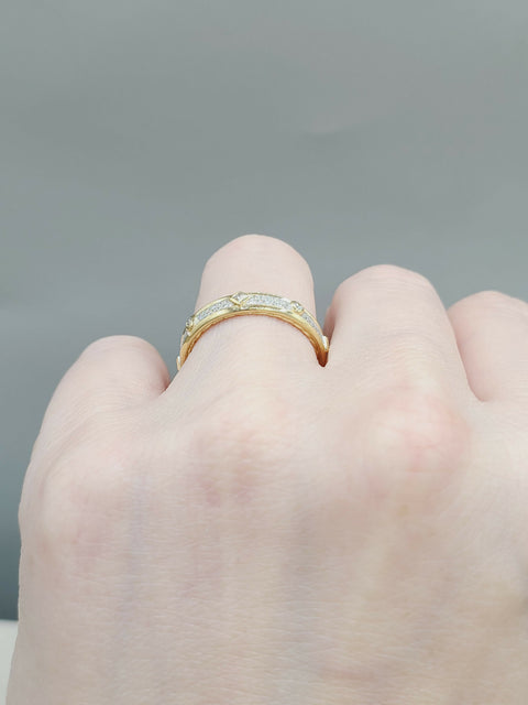  David Yurman Modern Renaissance Ring 18K Gold & Diamonds