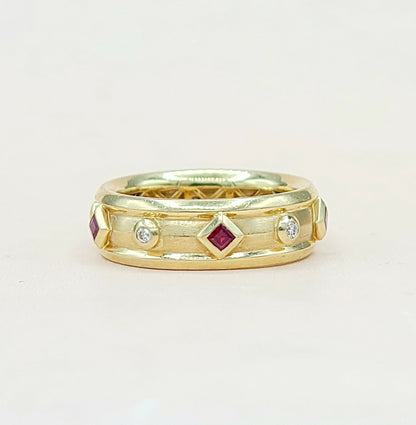 David Yurman Modern Renaissance Ruby Gold Ring | Certified Pre-Owned  AYW Luxury #