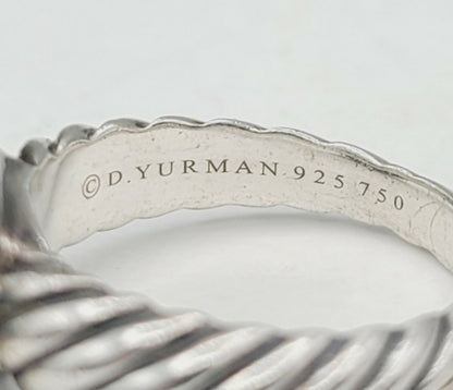 David Yurman Noblesse Ring with Diamonds and Gold
