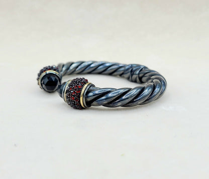 David Yurman Osetra Berries Black Onyx Bracelet | Certified Pre-owned  AYW Luxury #