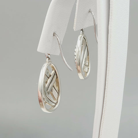  David Yurman Papyrus Crossover Drop Earrings Diamonds