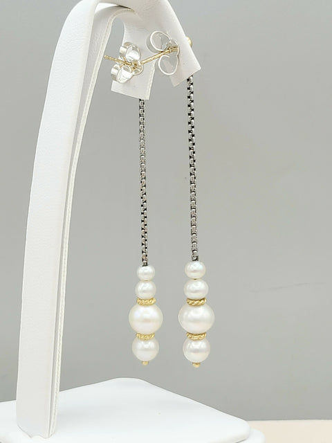  David Yurman-Pearl-Drop-Gold-Station-Earrings