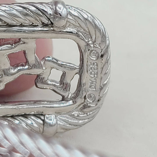  David Yurman Quatrefoil Tapestry Bracelet with Pavé Diamonds