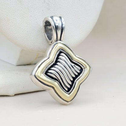 David Yurman  Quatrefoil Thoroughbred Pendant Large    #