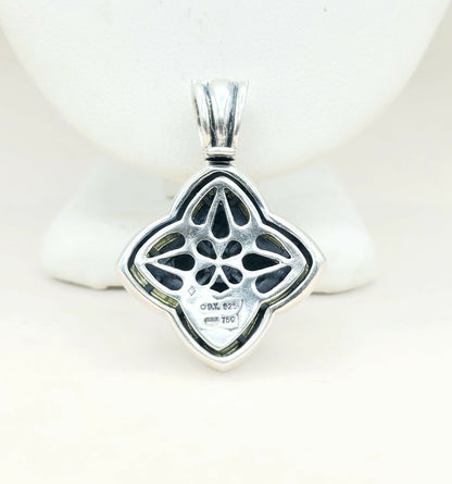 David Yurman  Quatrefoil Thoroughbred Pendant Large    #