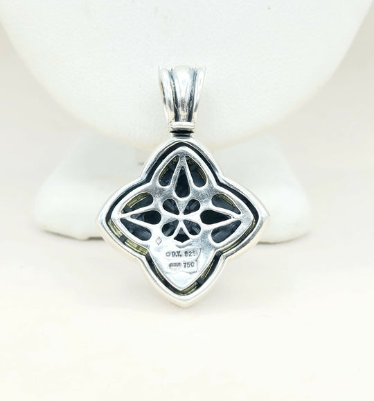  David Yurman  Quatrefoil Thoroughbred Pendant Large