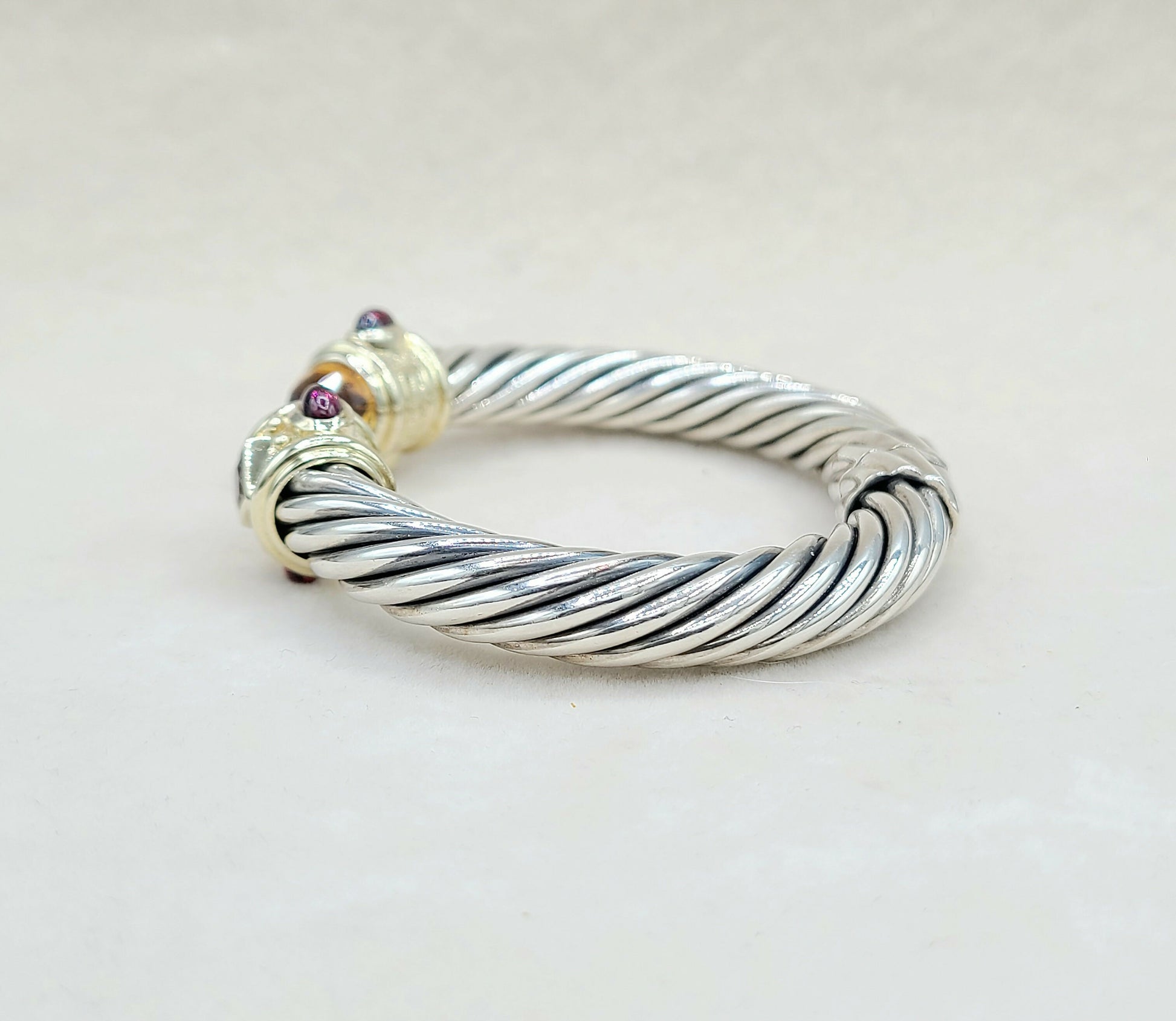 David Yurman Renaissance Bracelet 10mm Citrine & Iolite  AYW Luxury