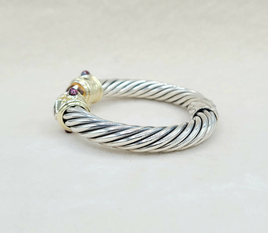  David Yurman Renaissance Bracelet 10mm Citrine & Iolite
