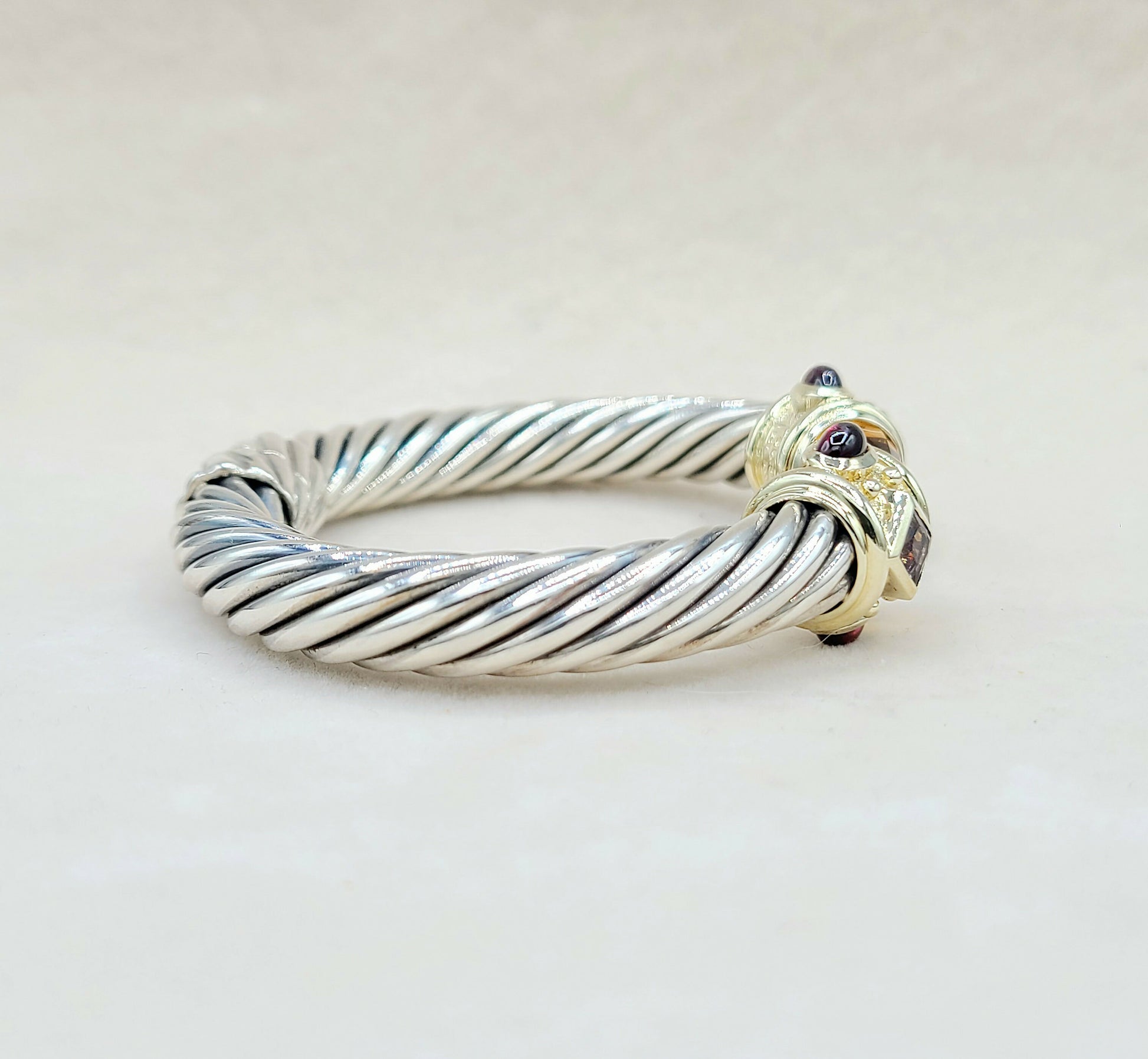David Yurman Renaissance Bracelet 10mm Citrine & Iolite  AYW Luxury